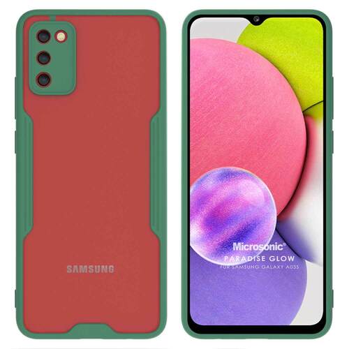 Microsonic Samsung Galaxy A03S Kılıf Paradise Glow Yeşil