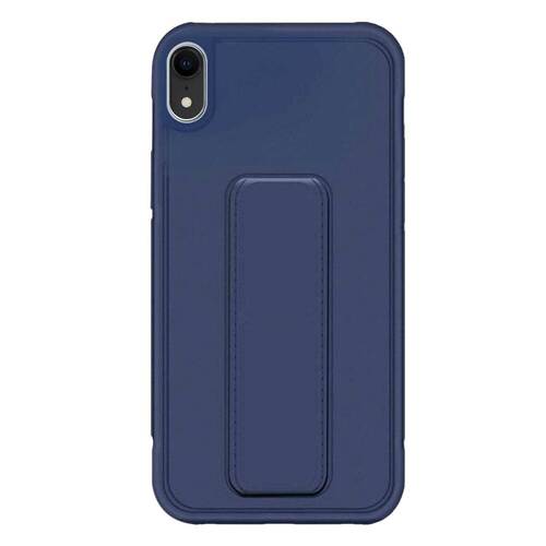 Microsonic Apple iPhone XR Kılıf Hand Strap Lacivert