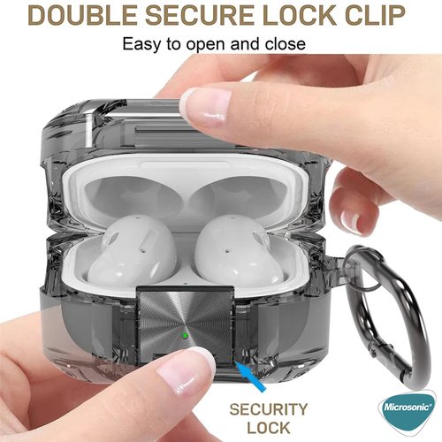 Microsonic Samsung Galaxy Buds FE Kılıf Safety Lock Protection Yeşil