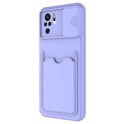 Microsonic Xiaomi Poco M5s Kılıf Inside Card Slot Lila