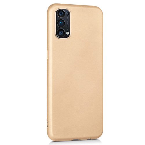 Microsonic Matte Silicone Oppo Reno 5 5G Kılıf Gold