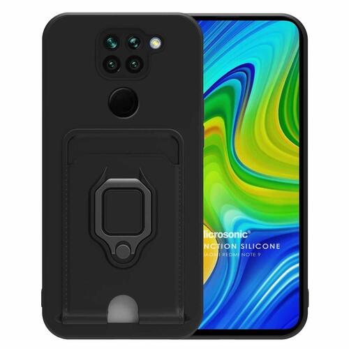 Microsonic Xiaomi Redmi Note 9 Kılıf Multifunction Silicone Siyah