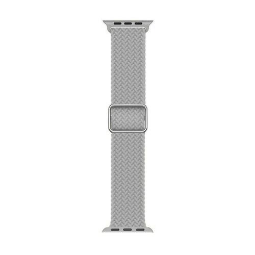 Microsonic Apple Watch SE 2022 44mm Kordon Braided Loop Band Gri