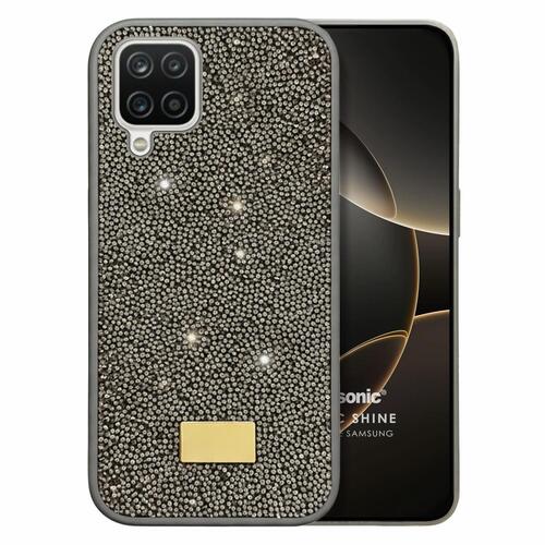 Microsonic Samsung Galaxy M12 Kılıf Cosmic Shine Koyu Gri