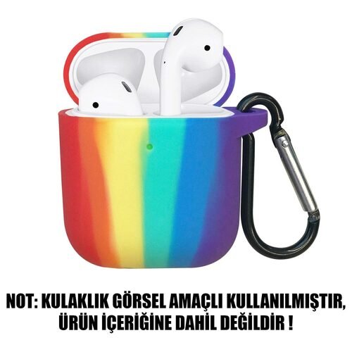 Microsonic Apple AirPods 1. Nesil / 2. Nesil Kılıf Painted Rainbow Pattern Pride Edition