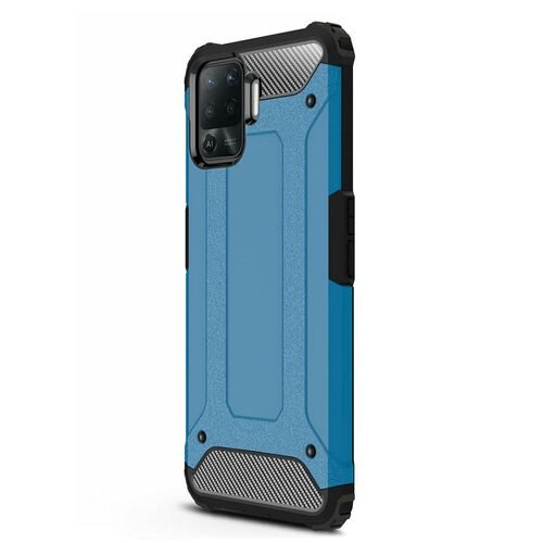 Microsonic Oppo Reno 5 Lite Kılıf Rugged Armor Mavi