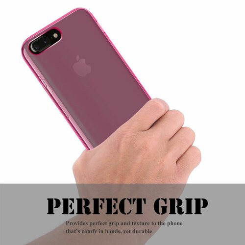 Microsonic iPhone 7 Plus Kılıf Transparent Soft Pembe