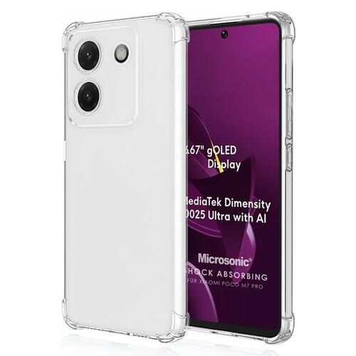 Microsonic Xiaomi Poco M7 Pro Kılıf Shock Absorbing Şeffaf