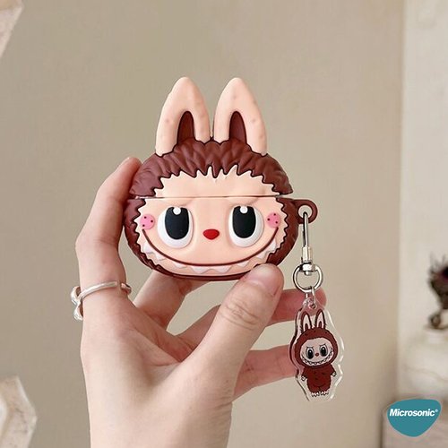 Microsonic AirPods Pro Kılıf Cartoon Figürlü Silikon Crtn-Fgr-Lbu-Khv