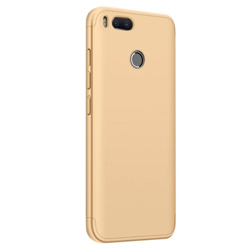 Microsonic Xiaomi Mi 5X Kılıf Double Dip 360 Protective Gold