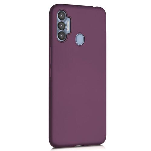 Microsonic Matte Silicone Tecno Spark 7 Pro Kılıf Mor