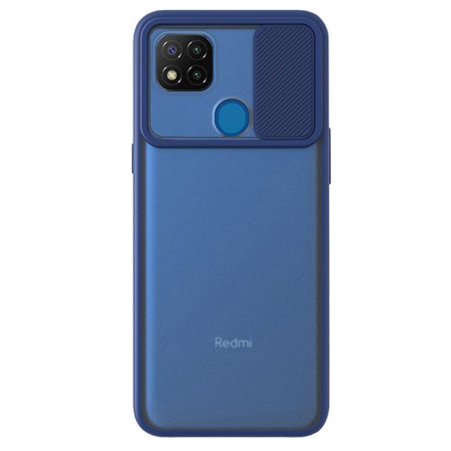 Microsonic Xiaomi Redmi 9C Kılıf Slide Camera Lens Protection Lacivert