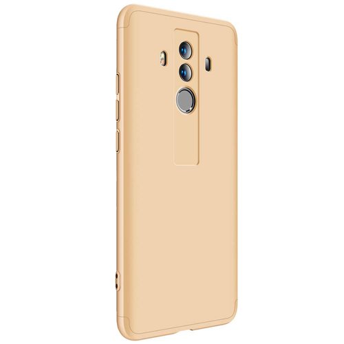 Microsonic Huawei Mate 10 Pro Kılıf Double Dip 360 Protective Gold