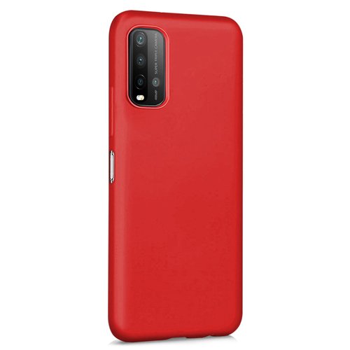 Microsonic Matte Silicone Xiaomi Redmi 9T Kılıf Kırmızı