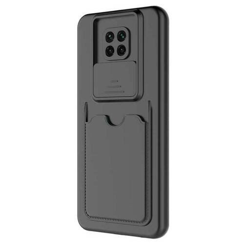 Microsonic Xiaomi Redmi Note 9S Kılıf Inside Card Slot Siyah