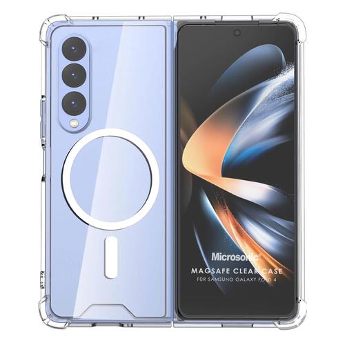 Microsonic Samsung Galaxy Z Fold 4 Kılıf MagSafe Clear Soft Şeffaf