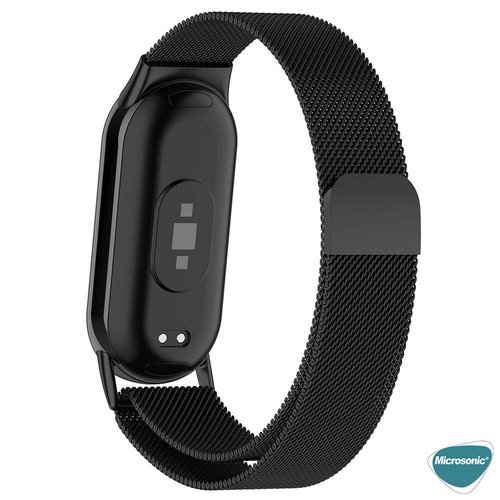 Microsonic Xiaomi Mi Band 9 Milanese Loop Kordon Siyah