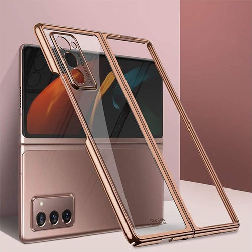 Microsonic Samsung Galaxy Z Fold 2 Kılıf Shell Platinum Siyah