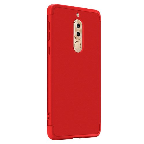 Microsonic Huawei Mate 10 Lite Kılıf Double Dip 360 Protective Kırmızı