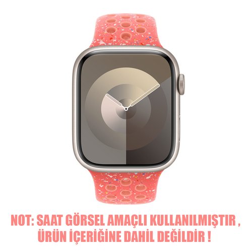 Microsonic Apple Watch Series 9 41mm Kordon Flame Sport Band Yavruağzı