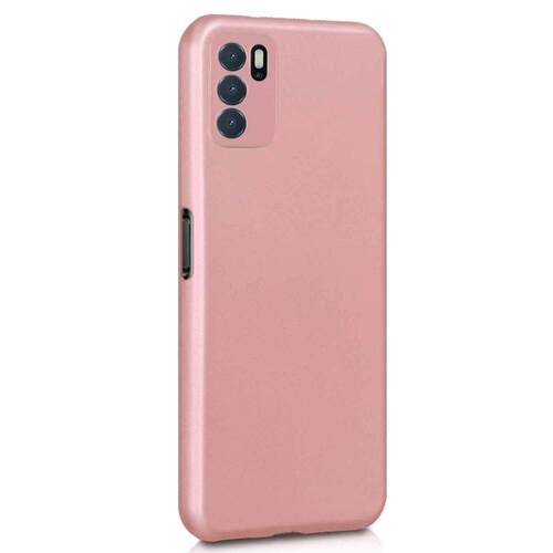 Microsonic Matte Silicone Oppo A16 Kılıf Rose Gold