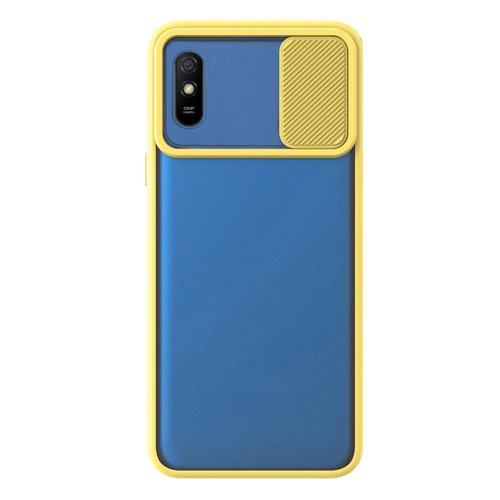 Microsonic Xiaomi Redmi 9A Kılıf Slide Camera Lens Protection Sarı