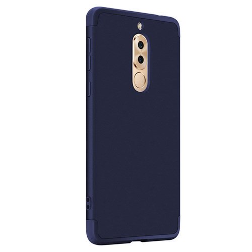 Microsonic Huawei Mate 10 Lite Kılıf Double Dip 360 Protective Lacivert