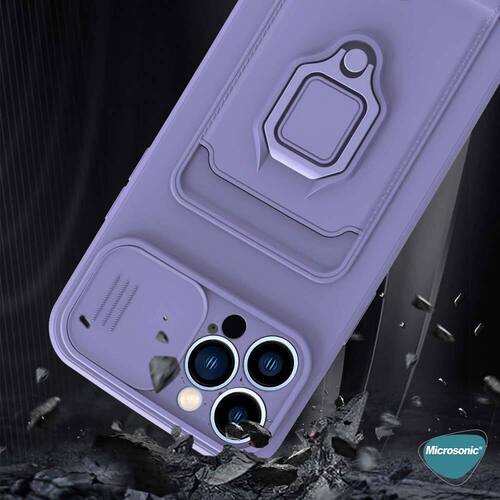 Microsonic Xiaomi Redmi 10 Kılıf Multifunction Silicone Lila