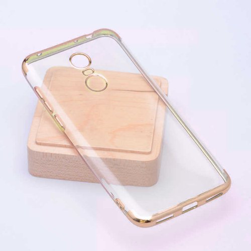 Microsonic Xiaomi Redmi 5 Plus Kılıf Skyfall Transparent Clear Gold