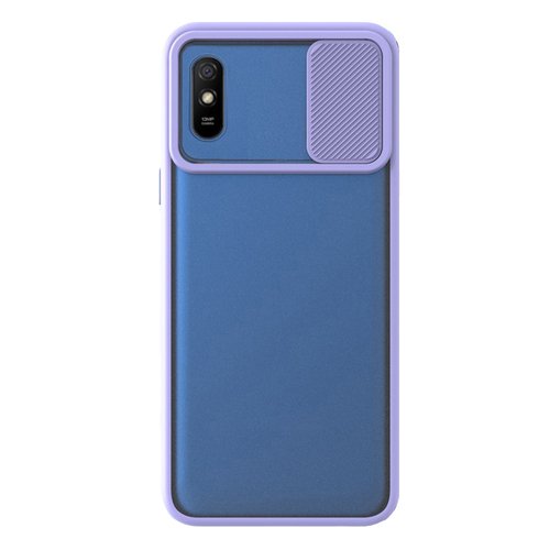 Microsonic Xiaomi Redmi 9A Kılıf Slide Camera Lens Protection Lila