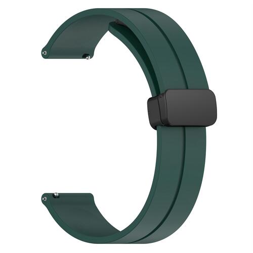 Microsonic Huawei Watch 5 46mm Kordon Ribbon Line Koyu Yeşil