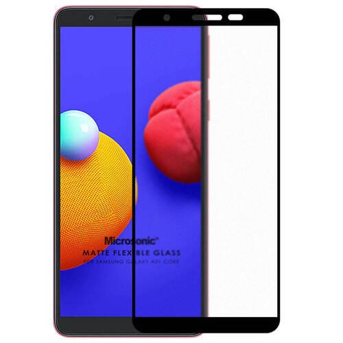 Microsonic Samsung Galaxy A01 Core Seramik Matte Flexible Ekran Koruyucu Siyah