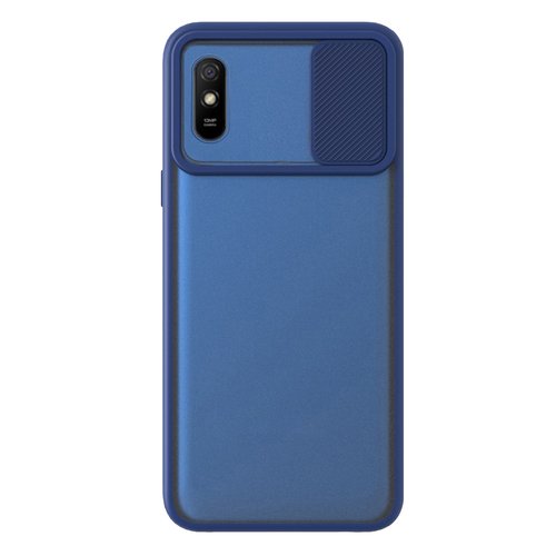 Microsonic Xiaomi Redmi 9A Kılıf Slide Camera Lens Protection Lacivert