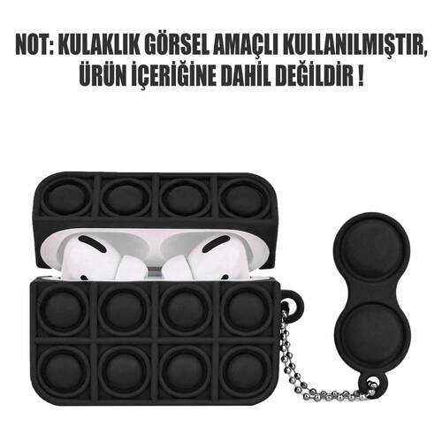 Microsonic Apple AirPods Pro Kılıf Pop It Fidget Siyah