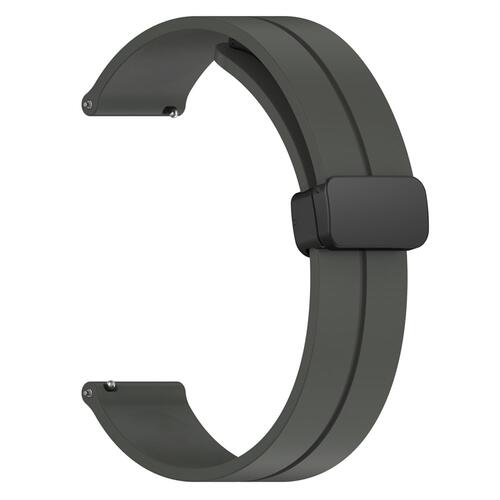 Microsonic Huawei Watch 5 46mm Kordon Ribbon Line Koyu Gri