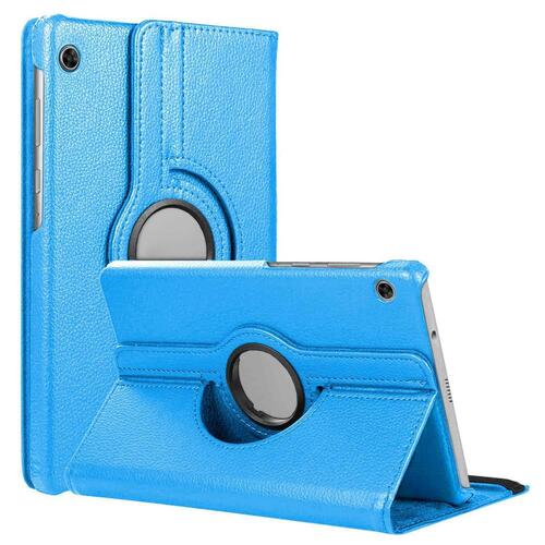 Microsonic Lenovo Tab M10 TB-X605F 10.1` Kılıf, (ZA480027TR) 360 Rotating Stand Deri Mavi