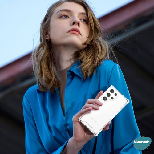 Microsonic Samsung Galaxy S25 Ultra Kılıf Shock Absorbing Şeffaf