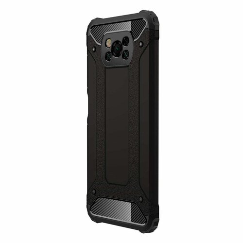 Microsonic Xiaomi Poco X3 NFC Kılıf Rugged Armor Siyah