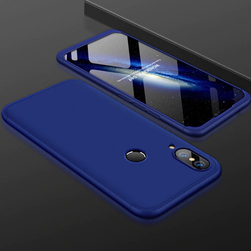 Microsonic Huawei P20 Lite Kılıf Double Dip 360 Protective Lacivert