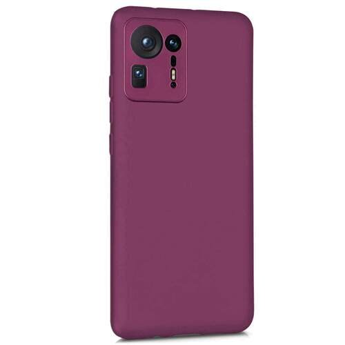 Microsonic Matte Silicone Xiaomi Mi Mix 4 Kılıf Mor