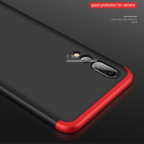 Microsonic Huawei P20 Pro Kılıf Double Dip 360 Protective Siyah