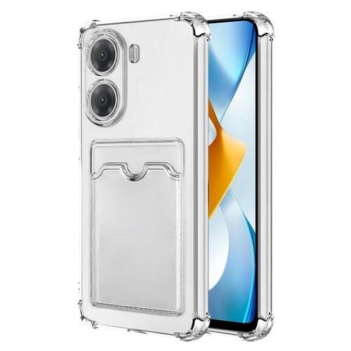 Microsonic Xiaomi Poco X7 Pro Card Slot Shock Kılıf Şeffaf