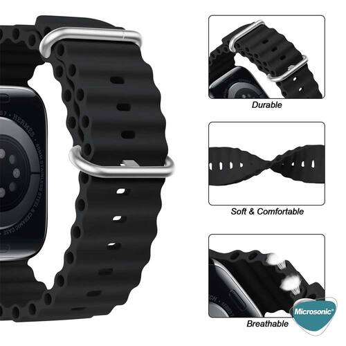 Microsonic Huawei Watch 5 46mm Kordon Ocean Band Sarı