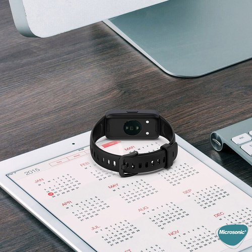 Microsonic Huawei Band 10 Kordon, Silicone Sport Band Yeşil