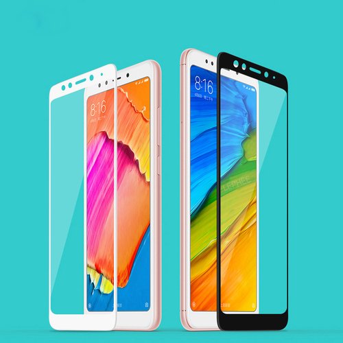 Microsonic Xiaomi Redmi 5 Plus Tam Kaplayan Temperli Cam Ekran koruyucu Kırılmaz Film Siyah