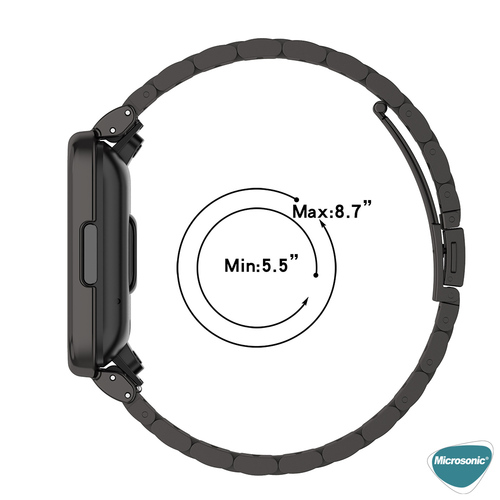 Microsonic Xiaomi Poco Watch Metal Stainless Steel Kordon Gümüş