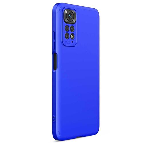 Microsonic Xiaomi Redmi Note 11S Kılıf Double Dip 360 Protective Mavi