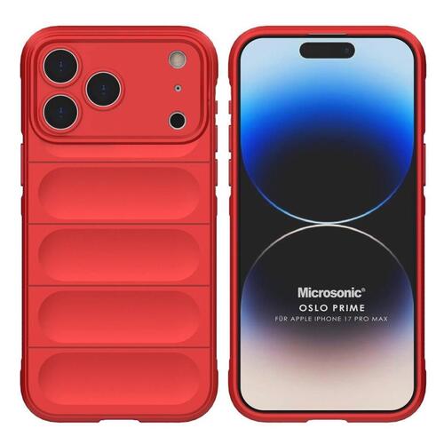 Microsonic Apple iPhone 17 Pro Max Kılıf Oslo Prime Kırmızı