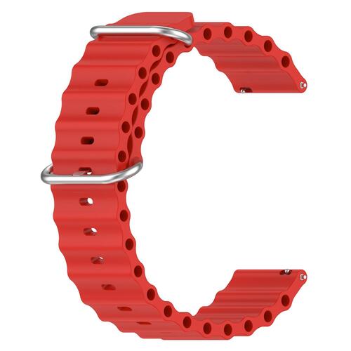 Microsonic Huawei Watch 5 46mm Kordon Ocean Band Kırmızı