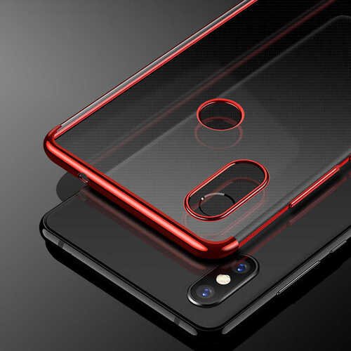 Microsonic Xiaomi Mi 8 SE Kılıf Skyfall Transparent Clear Kırmızı